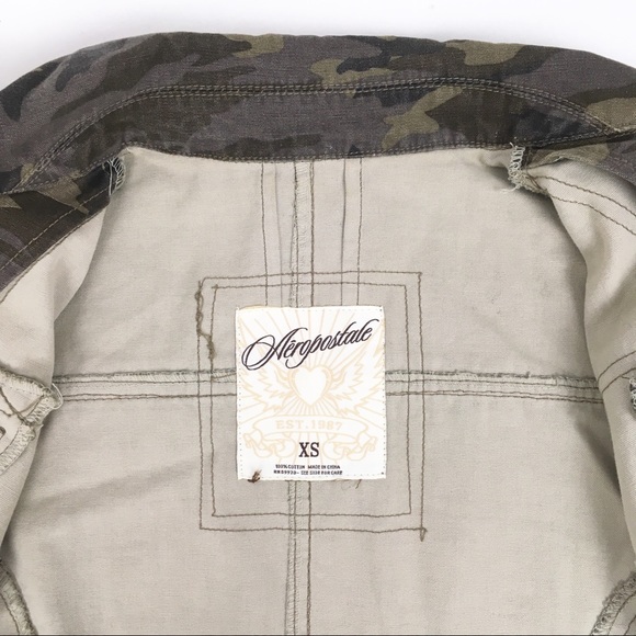 AEROPOSTALE Camo Jacket with Embroidery - Picture 6 of 8
